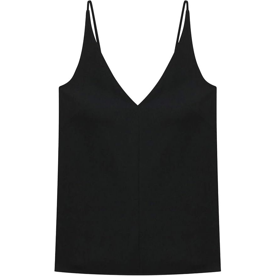 Thakoon Nwt V-Neck Camisole Scoop Back In Black Size X-Small Msrp $85